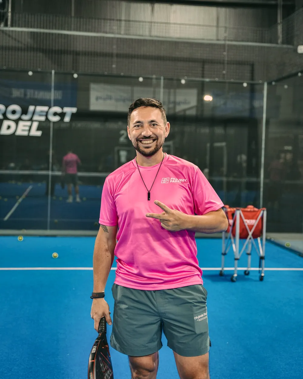 Emilio Zwenger in campo a Project Padel
